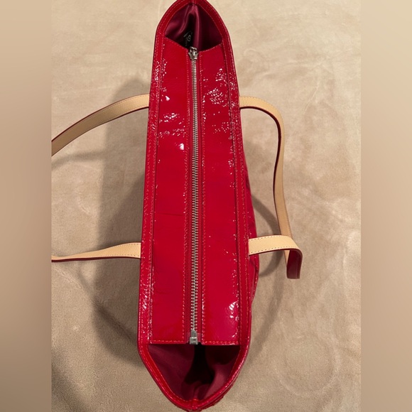 Coach Poppy Cherry Red Tote - Picture 11 of 14